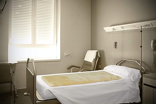 Miniatura 2 de Piel de oveja natural para llagas de cama e irritación de la piel  Gisborne 100% real de oveja médica con espalda antideslizante para aliviar el
