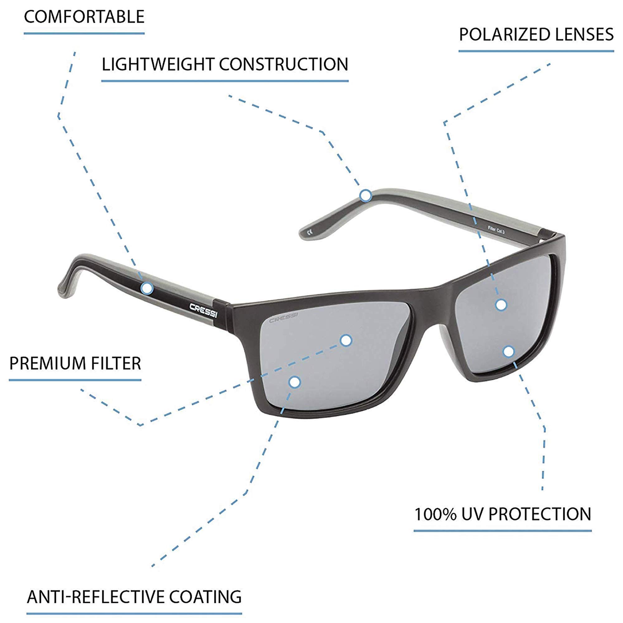 Cressi Sportowe okulary przeciwsłoneczne Uniseks Rio Sunglasses