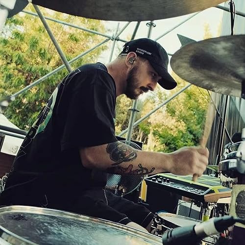 Miniatura 6 de BASN MMCX - Auriculares intraurales IEM de triple conductor para batería músico, aislamiento de ruido, auriculares estéreo HiFi con dos cables