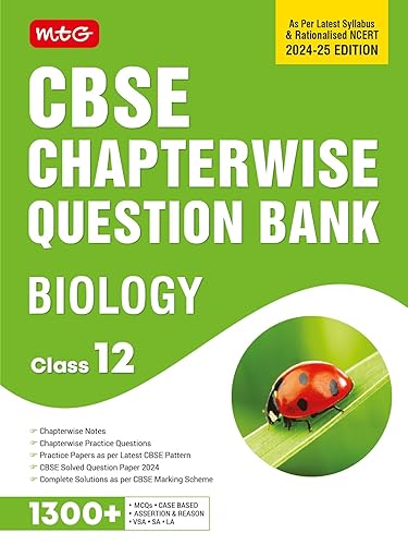 MTG CBSE Class 12 Chapterwise Question Bank Biology For 2025 Board Exam | As Per Latest CBSE Syllabus &amp; Rationalised NCERT Pattern