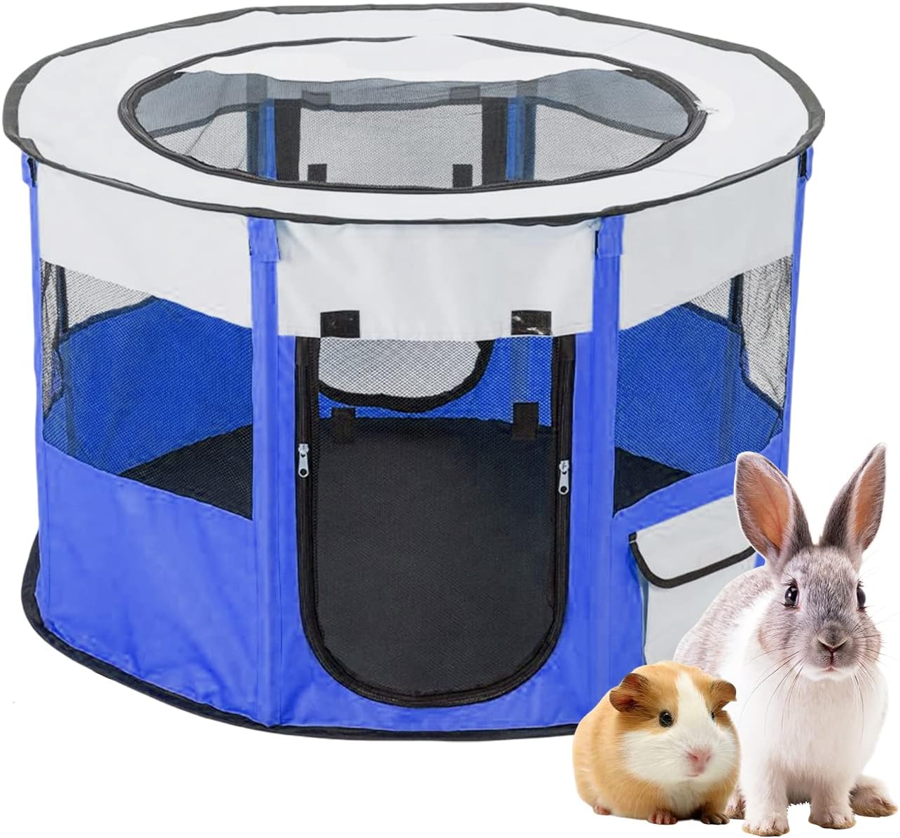 Fhiny Portable Small Animal Playpen, Breathable Rabbit