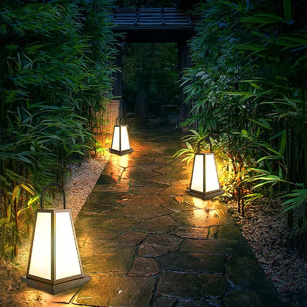 Waterproof and Rainproof Pillar Lamp For Outdoor Lawn Landscape Floor Lamp With Pillar Mounting Base, E26 Modern Garden Landscape Lighting