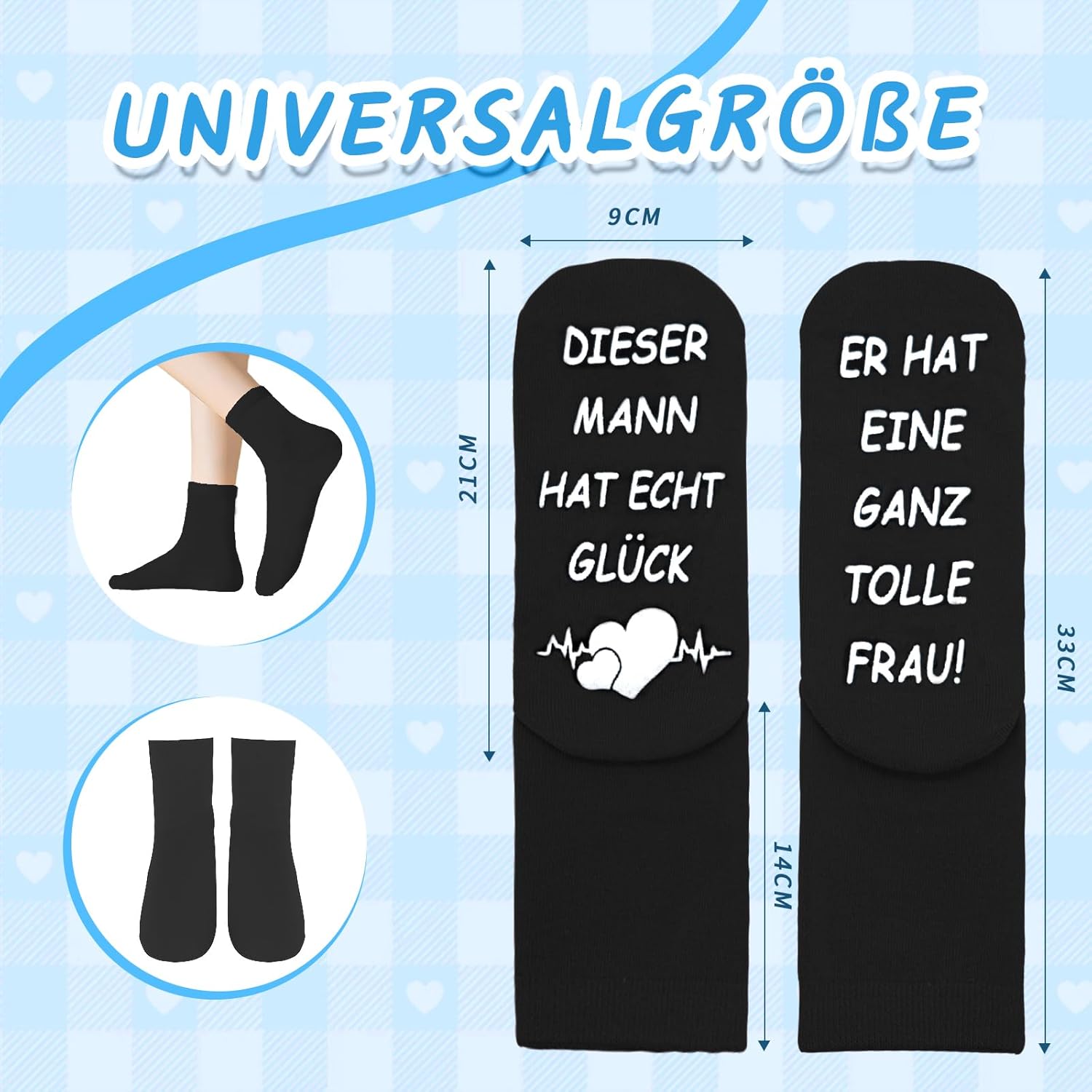 Personalisiertes Sockenpaar Mit Spruch - Lustige Geschenkidee Für Paare