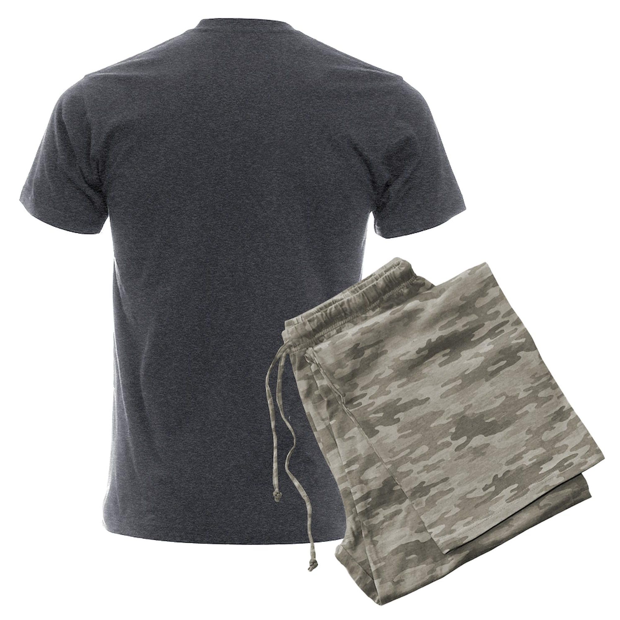 CafePress Cthulhu Men's Charcoal Pajamas Men's Charcoal Novelty Pajamas: X-Large With Gray Camo Pant
