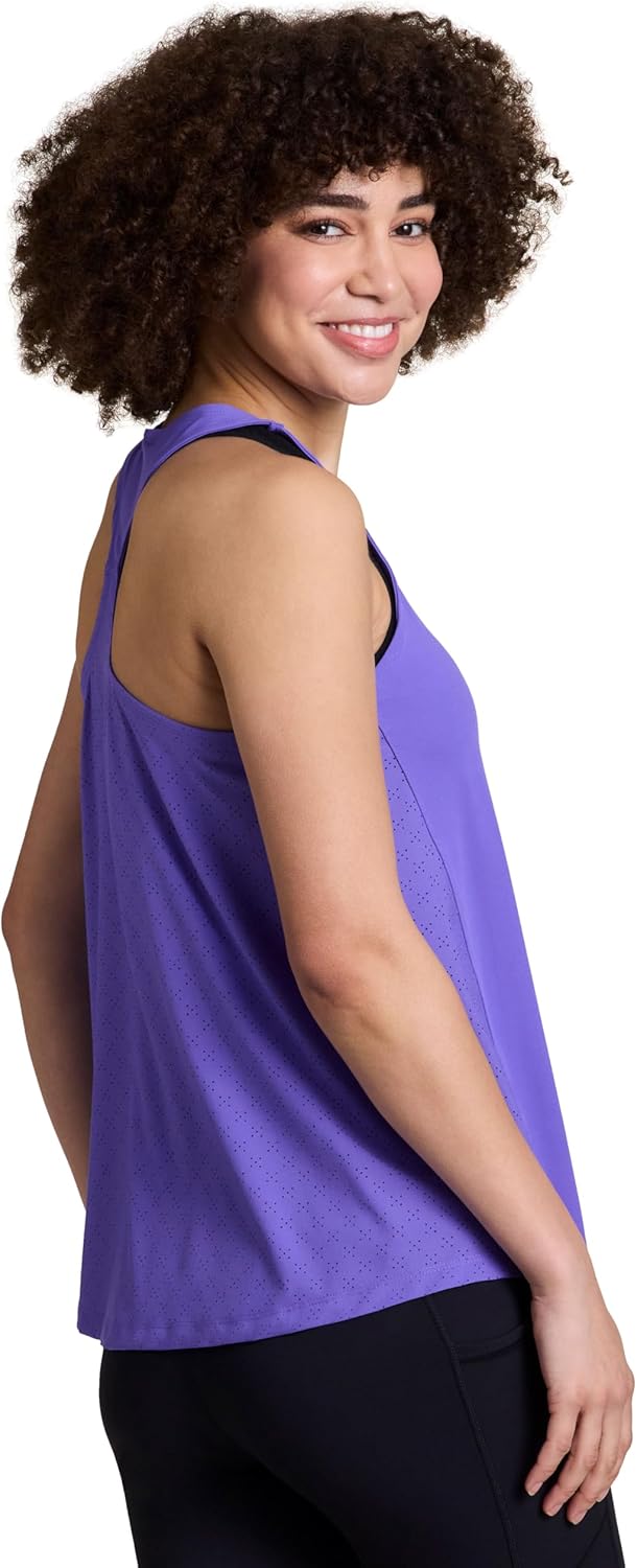 RBX Activewear Workout Top with Mesh Quick Dry Racerback Running Top Women's Gym Shirt with Airy Mesh Back Panel - Image 4