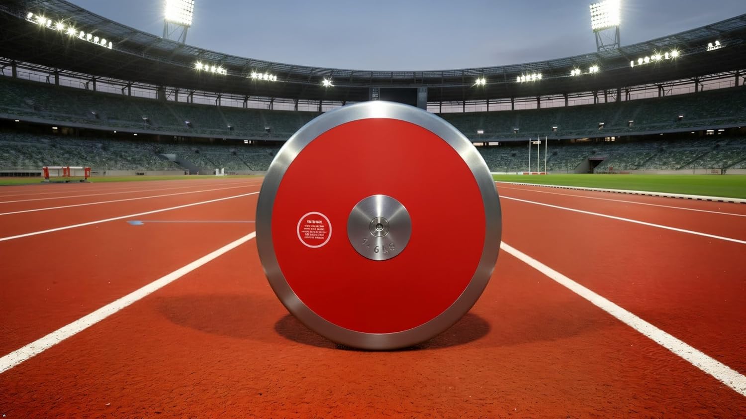 Red Ultra 1.6kg Discus – Boys High School Track & Field Throwing Disc | Competition & Training | Precision-Balanced for Distance, Control & Consistent Performance
