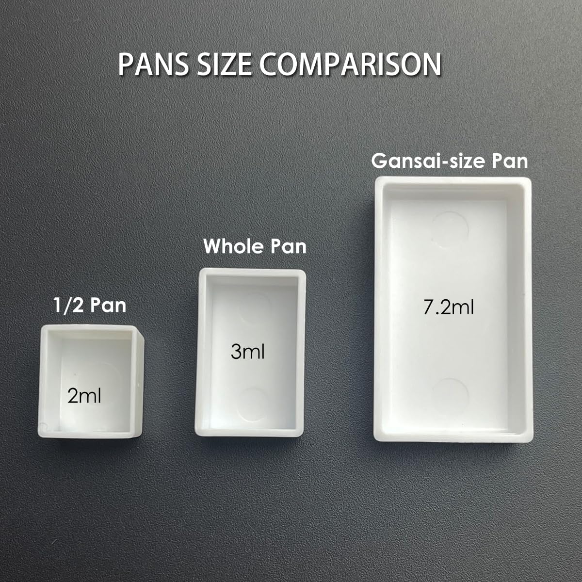 FCLUB 7.2ml Refillable Watercolor Pans – 39pcs Large Plastic Trays Compatible with Gansai Tambi, Perfect for Kuretake Paint Refills, Gouache, Travel Palettes & Artists
