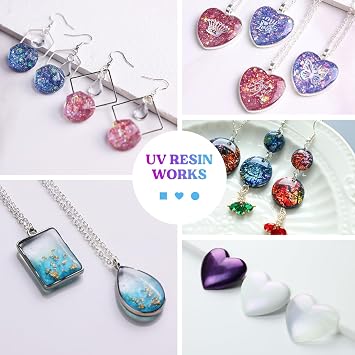 LET'S RESIN UV Resin, Upgraded 500g Crystal Clear UV Resin Hard, Low Odor Ultraviolet Epoxy Resin, UV Light Cure Solar Sunlight Activated Glue for Jewelry, Craft Decoration