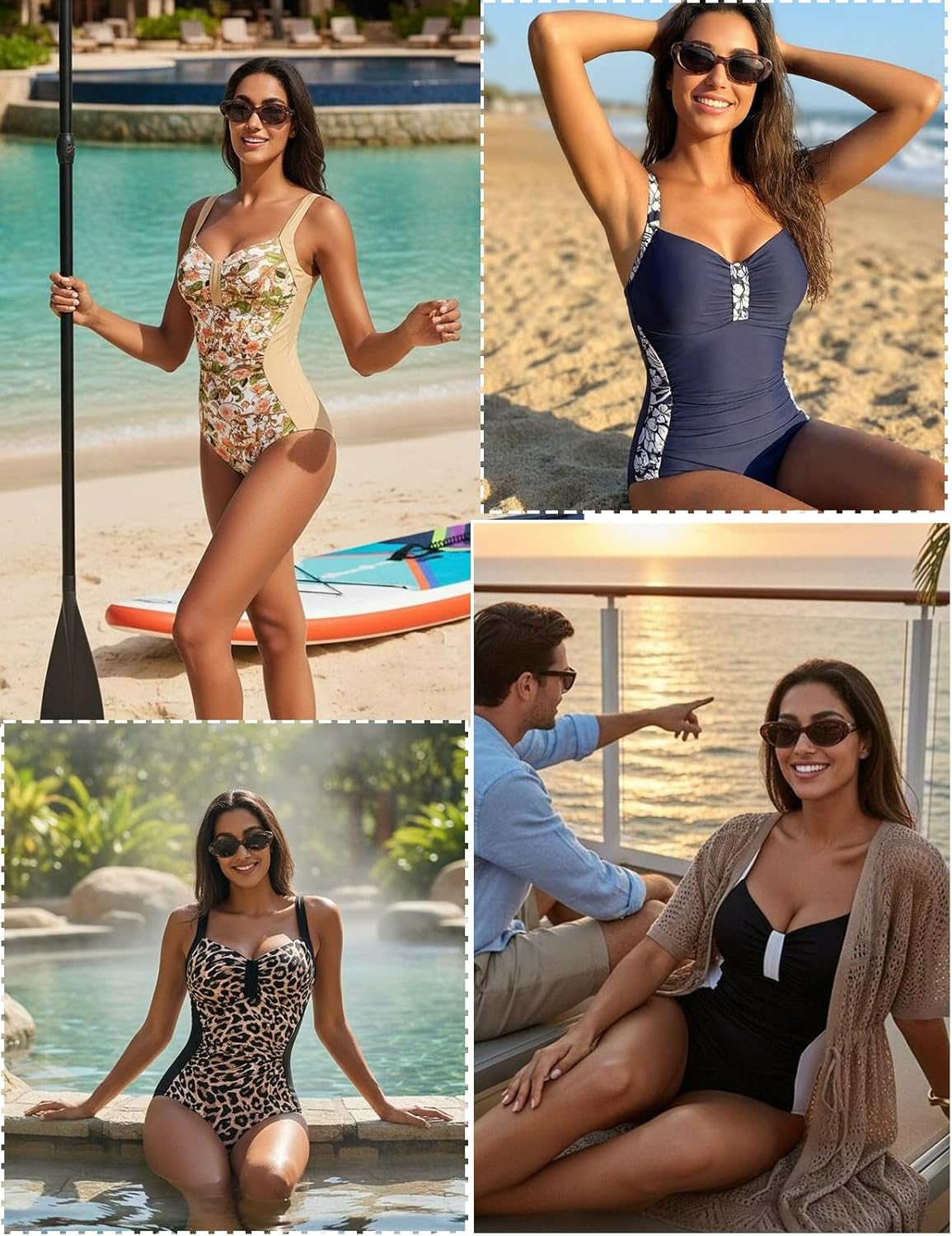 Hanna Nikole Women One Piece Tummy Control Slimming Swimsuits Modest Bathing Suit Ruched Shapewear Swimwear 2026 - Image 7