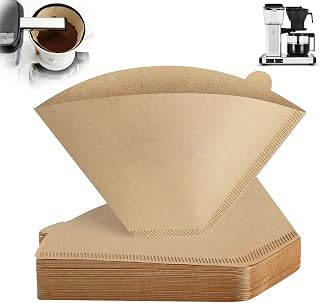 Clinuse 120Pcs Coffee Filters #4 for Technivorm Moccamaster Coffee Maker | Disposable Natural Unbleached Size 04 Coffee Replacement Filters Compatible with Technivorm Moccamaster 8-10 Cup KBT KBGV