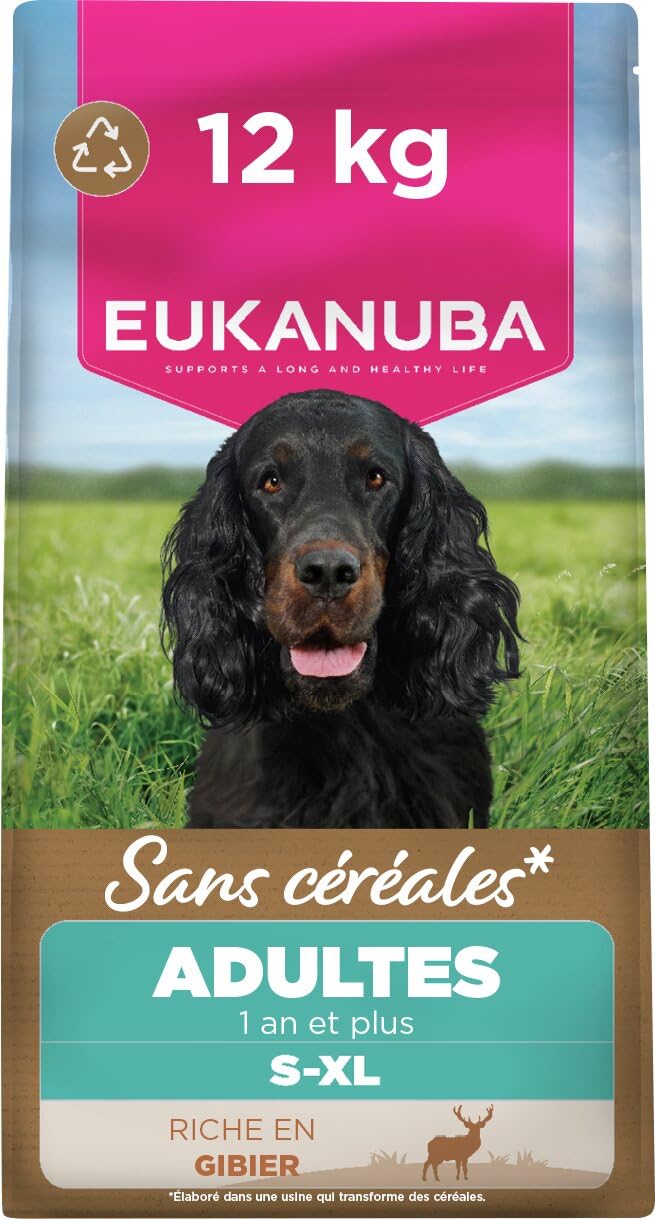 EUKANUBA Chien Adulte sans Céréales Gibier 12 kg