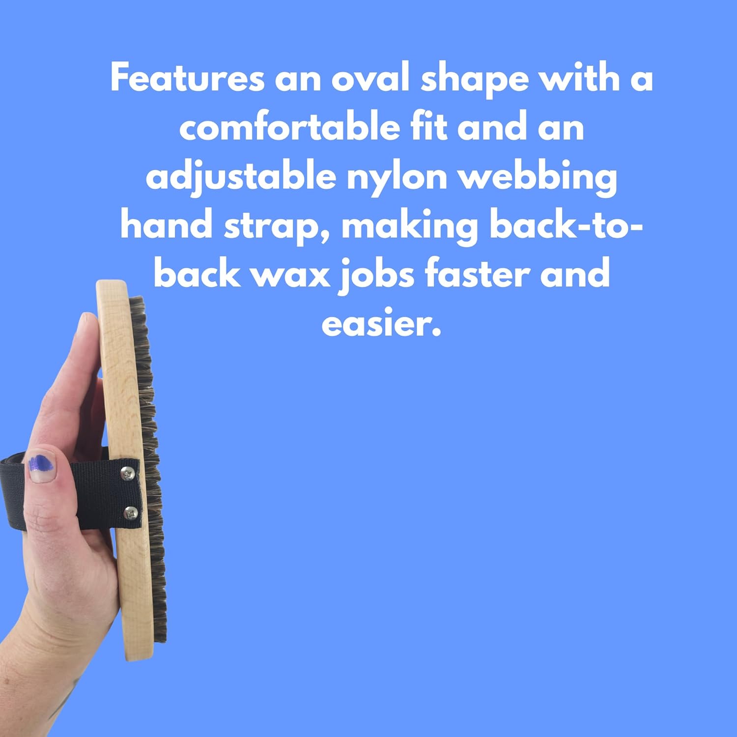 One Ball Jay Oval Horse Hair waxing Brush