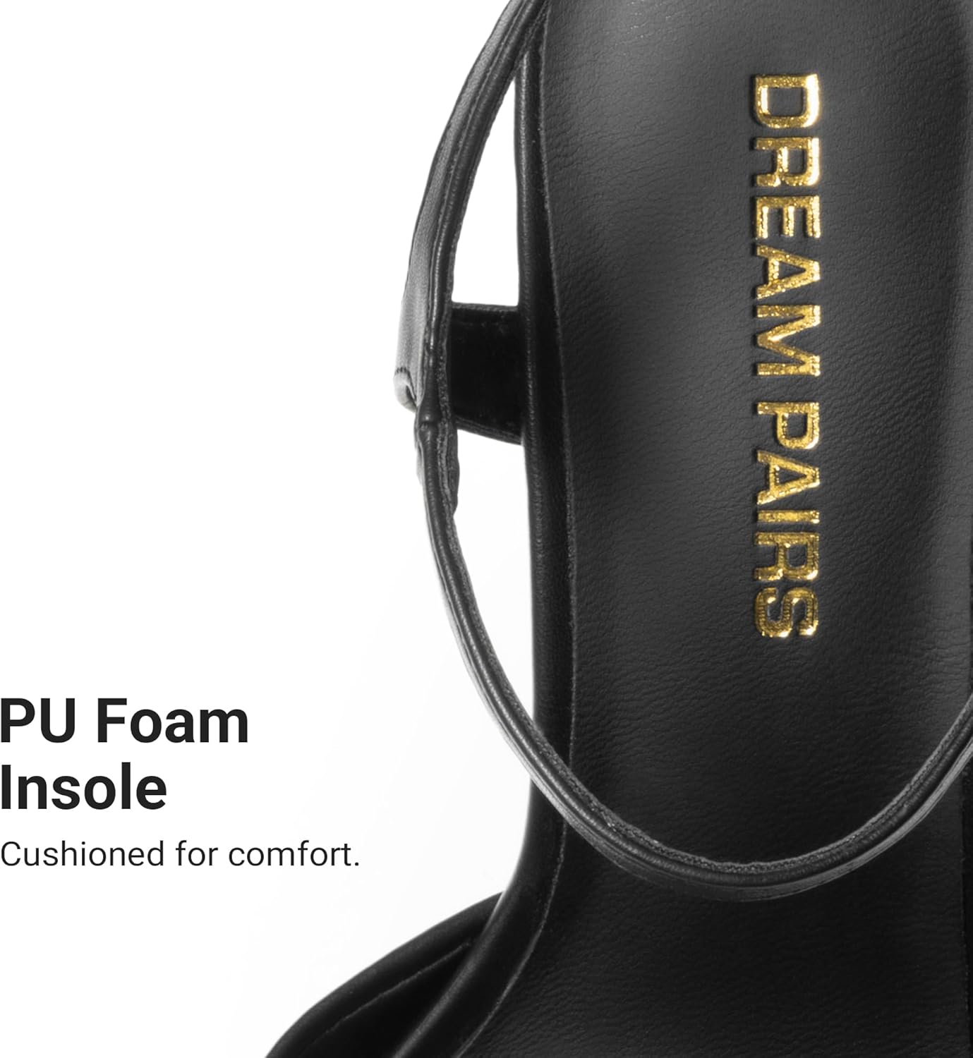 DREAM PAIRS Platform Heels for Women, Square Toe Chunky High Heels Ankle Strap Sandals for Wedding Party Formal Event - Image 8