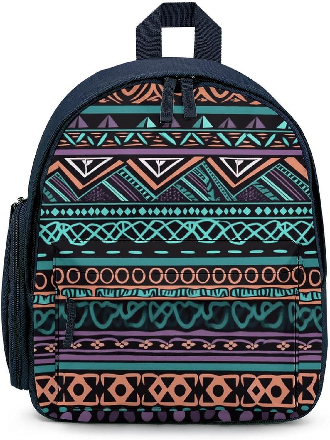 Backpack for Men Women Unique Aztec Pattern Laptop Backpack Lightweight Casual Bookbag for Business Hiking (blue-style)