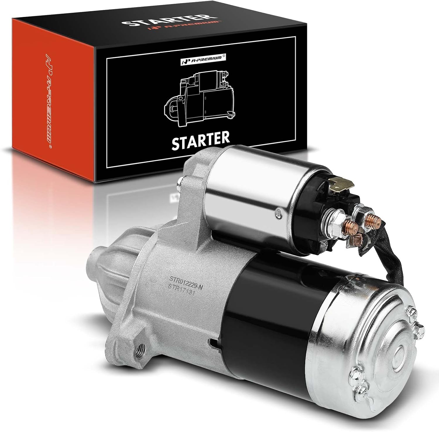 A-Premium Starter Motor Compatible with Mitsubishi Montero 89-02, 3000GT 98-95 & Dodge Stealth 91-96 & Hyundai Sonata 90-94, V6 3.0L, 12V 1.2KW 8-Teeth CW, Replace# 36100-35010, M1T71381