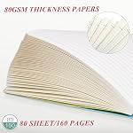 Songaa [4 Pack] Spiral Notebook, A5 Size College Ruled Notebooks, PP Hardcover Spiral Notebook Ruled Lined Journal Notebook Bulk, 80 Sheets / 160 Pages Spiral Bound Notebook (5.7"x 8.3")