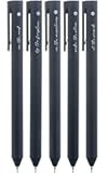 DIVERSEBEE Black Gel Ink Pens, 0.5 mm Gel Pens Fine Point, Bible Pens No Bleed Through with Cute Fine Tip, Bible Study Journaling Supplies, 5 Pack Gel Pen Set