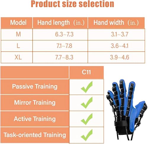 Miniatura 7 de Rehabilitation Robot Gloves,Stroke Hemiplegia Rehabilitation Training Equipment, Finger Straightening Brace Guard Protector,Smart Glove,Hand