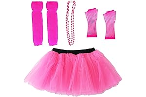 80s Costumes Accessories Set for Women Tutu Skirt