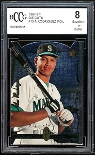 1994 SP Die Cuts #15 Alex Rodriguez Rookie Card BGS BCCG 8 Excellent+
