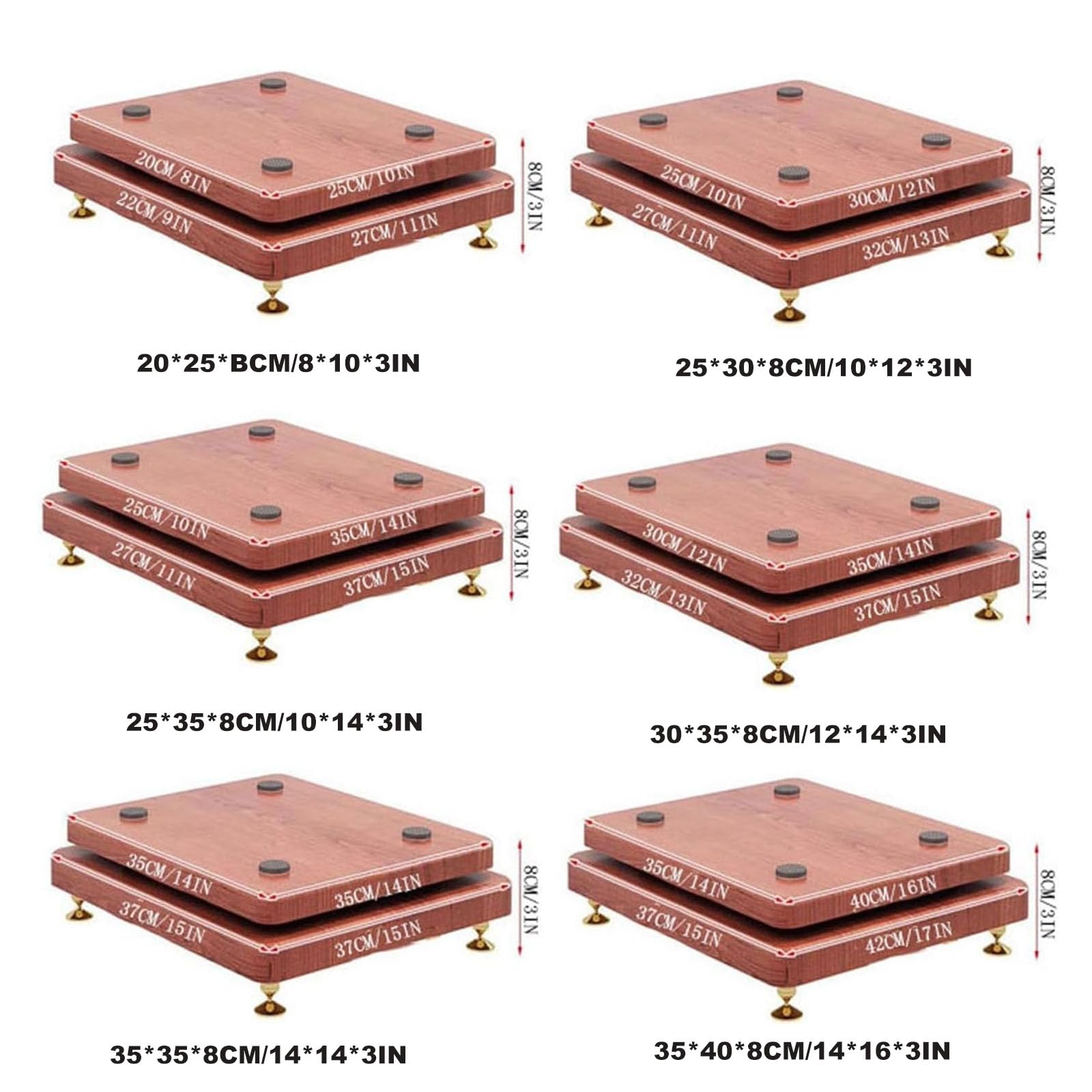 Supporto di isolamento per subwoofer, base antivibrazione per monitor da studio, home theater