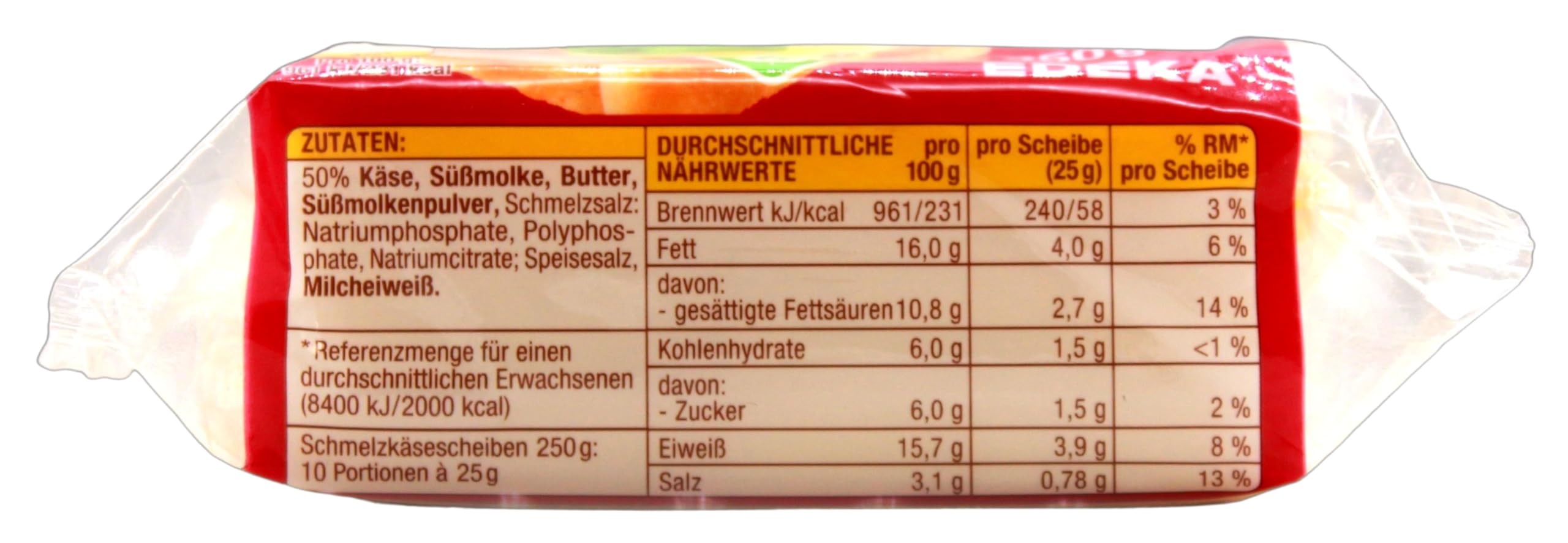 Gut & Günstig Schmelzkäsescheiben Allgäuer-Art, 16er Pack (16 x 250g)
