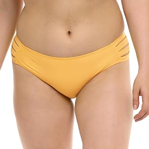 Body Glove Women's Smoothies Nuevo Contempo Solid Full Coverage Bikini Bottom Swimsuit