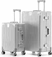 軽量 60L 購入特典付きスーツケース アルミフレーム シルバー TSAロック Amazon | [SupTrip] スーツケース 機内持ち込み アルミフレーム
