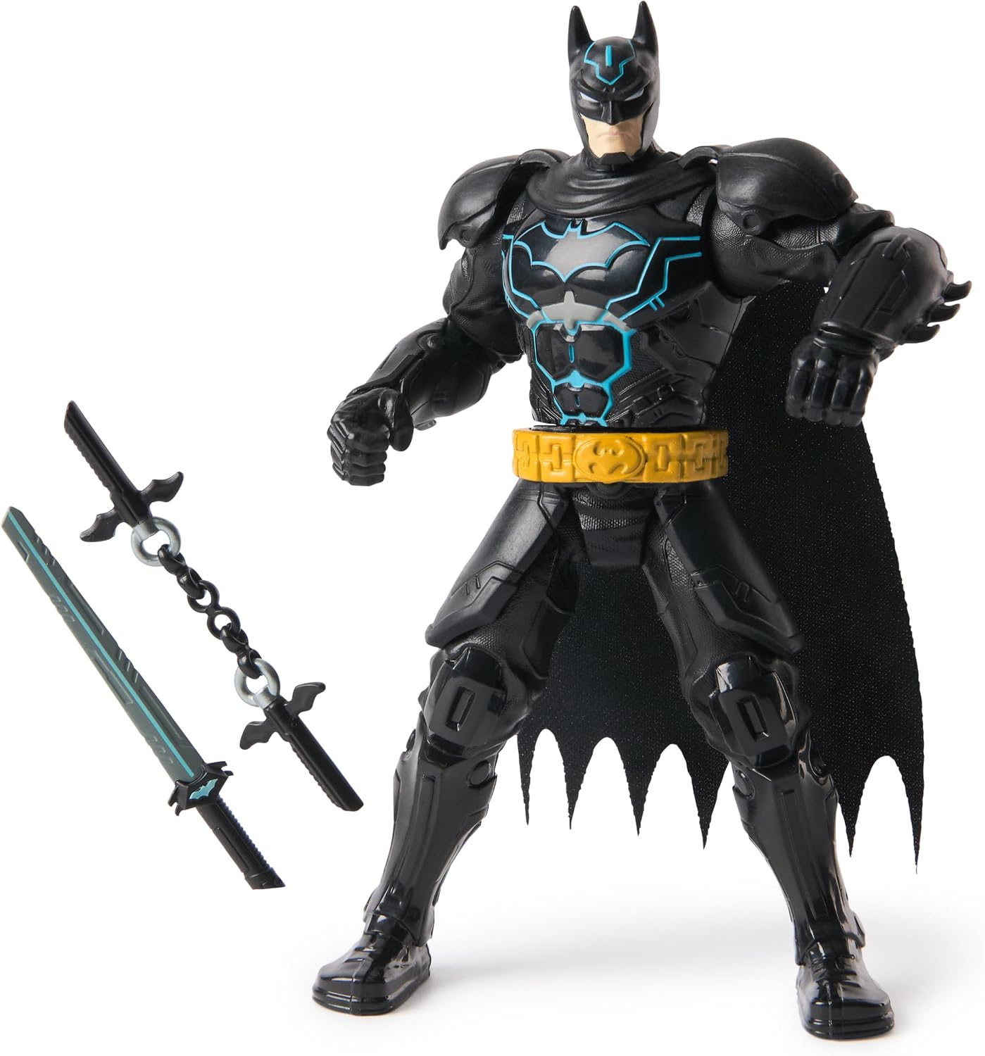 DC Comics, Batman Battle Clash – Batman Ninja Strike Gorilla Grodd Action Figure 15cm with 2 Ninja Accessories, Superhero Toy for Boys and Girls 3 Years Old