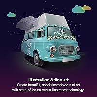 Vista 7 de [OLD VERSION] CorelDRAW Graphics Suite 1 Year Subscription [PC Disc/Mac Key Card]