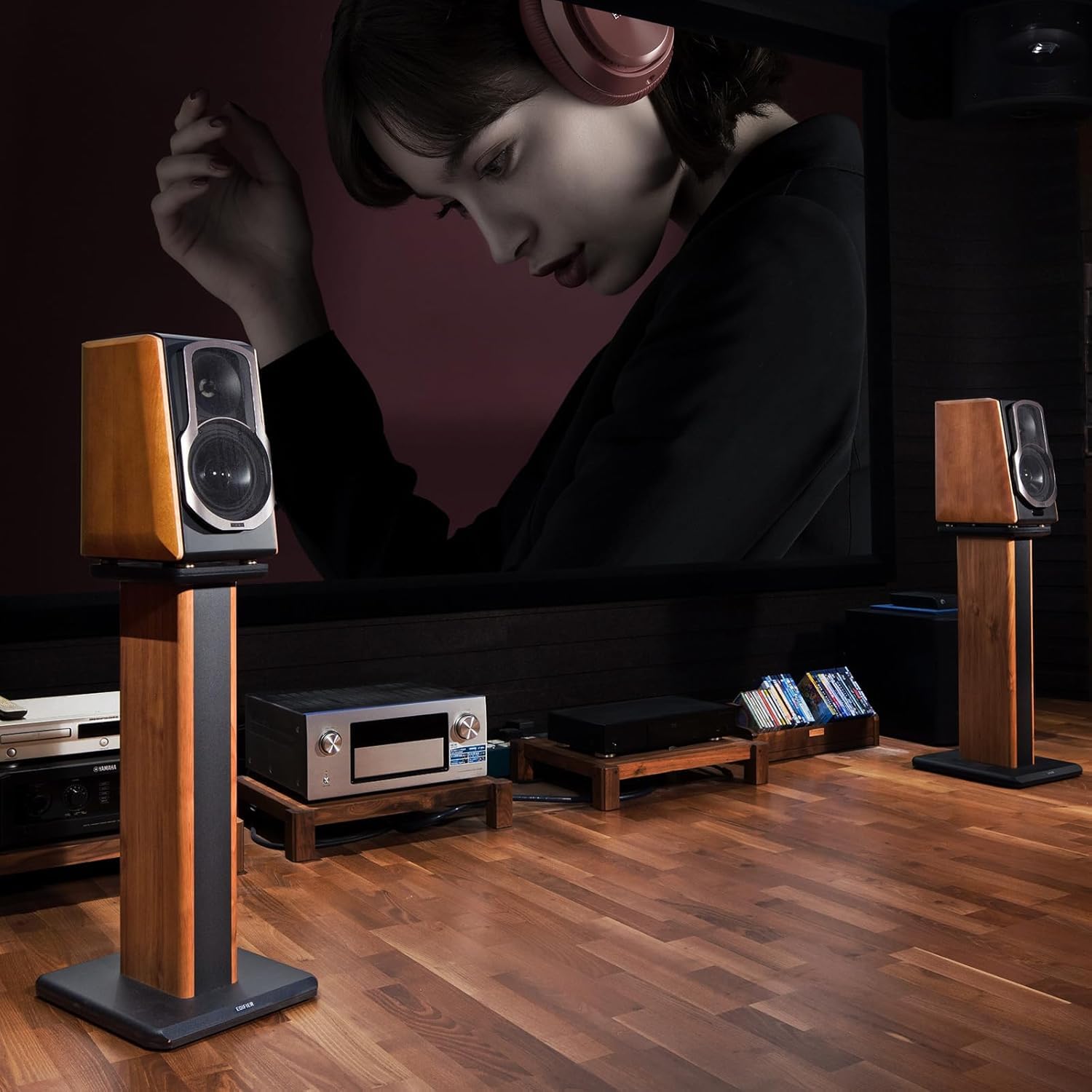 Edifier SS03 - Supporto per altoparlante S3000Pro, colore: Marrone