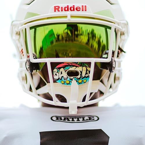 Miniatura 5 de Battle Sports Oxygen - Protector bucal de fútbol con correa, flujo de aire superior y mejor rendimiento, máxima transpirabilidad, funciona con