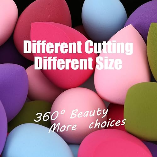 Miniatura 7 de Juego de 12 esponjas de maquillaje para licuadora de esponja de belleza 1 unidad esponja de mezcla esponjas cosméticas impecables para crema base