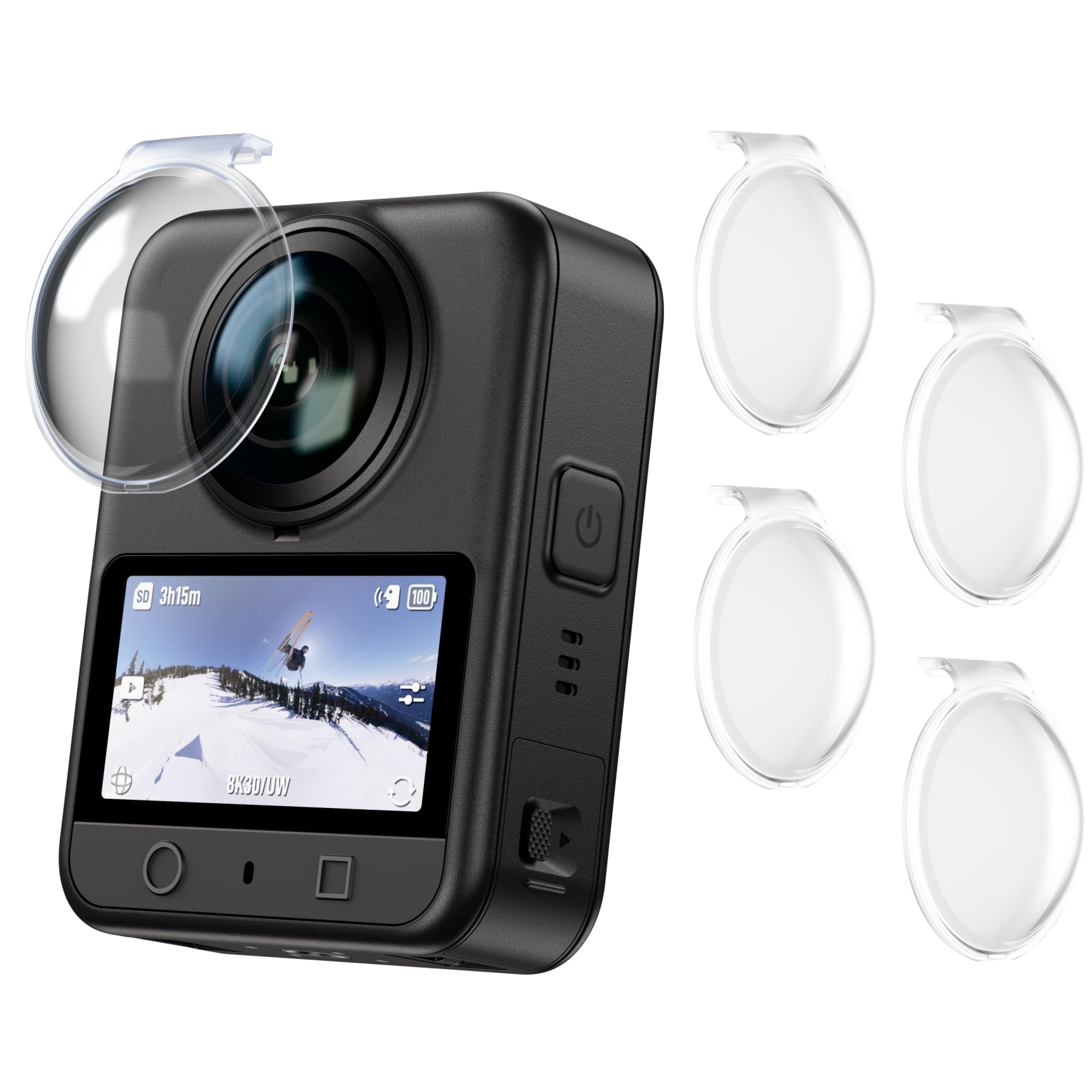 JJC 2Pcs Osmo 360 Lens Protector Dual Lens Guards for DJI Osmo 360 | No Black Edge & Ripp…