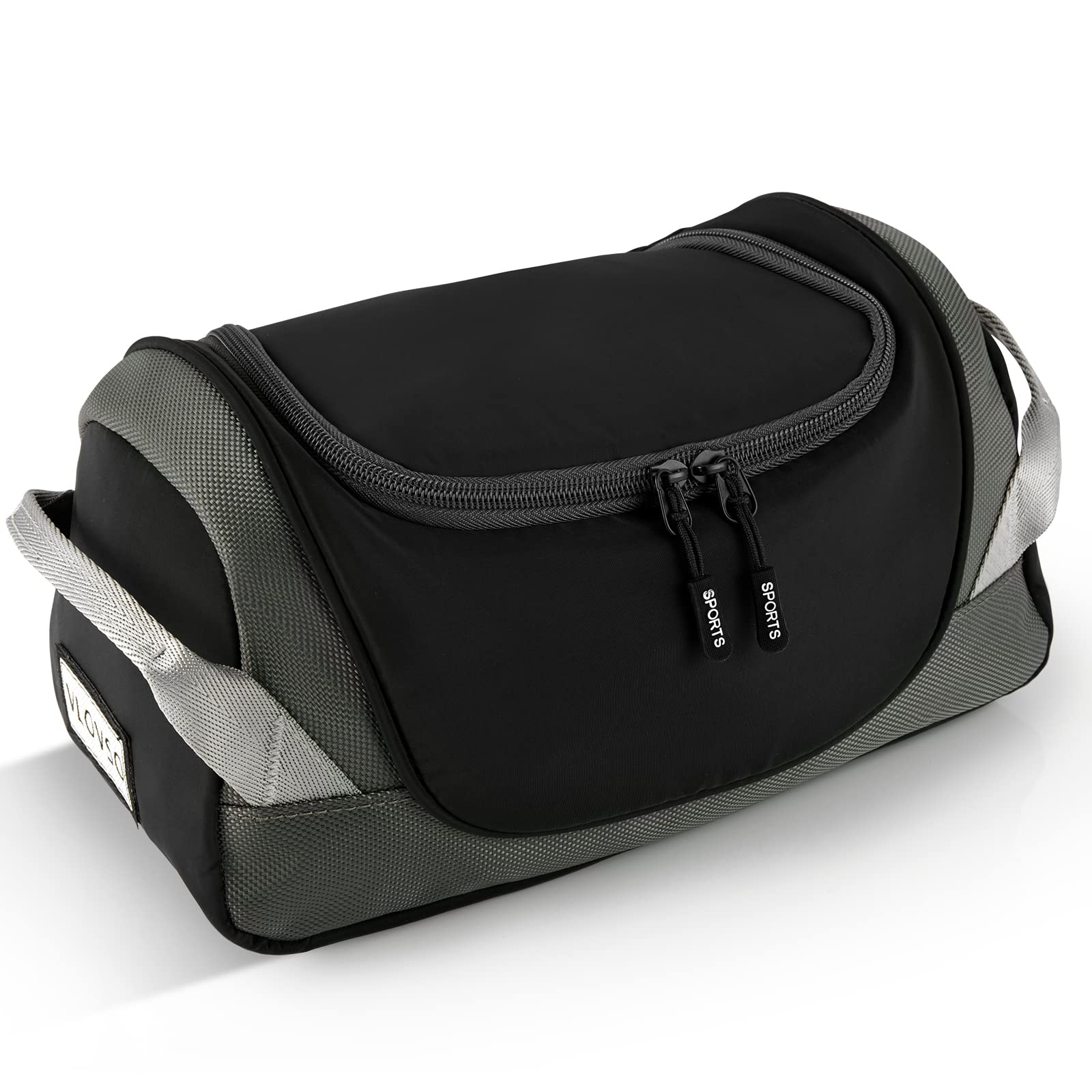 VLOVSO Toiletry Bag for Men,Travel Toiletry Bag,Dopp Kit with Large Capacity,Waterproof Make up Pouch,A Waterproof Bag Essential for Travel and Sports.(Black)