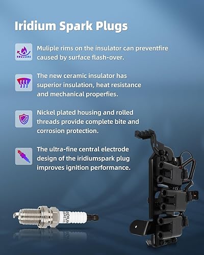Vista 2032 de ECCPP Bobinas de encendido portátiles de repuesto para automóvil compatibles con Infiniti I30/para Nissan Maxima 3.0L V6 2000-2001 Reemplazo