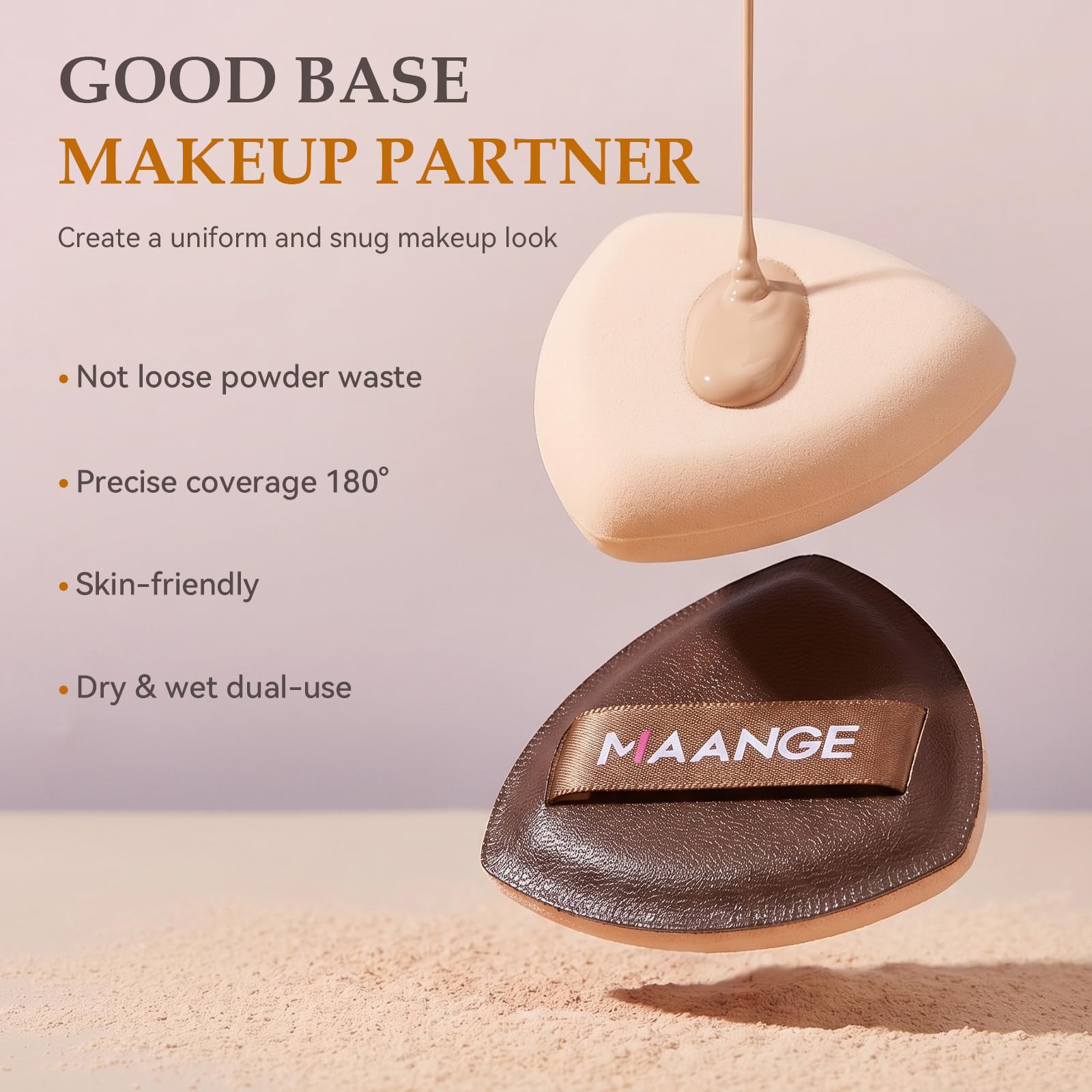 MAANGE Lot de 18 pinceaux de maquillage avec sac