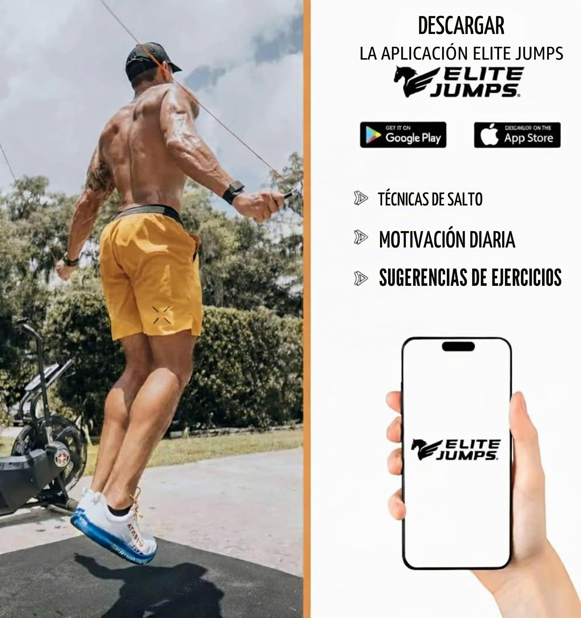 Elite Jumps Muay Thai 2.0 Corda Per Saltare Pesata Per Adulti – Corda Fitness In PVC Da Circa 590 G Con Cuscinetti A Sfera