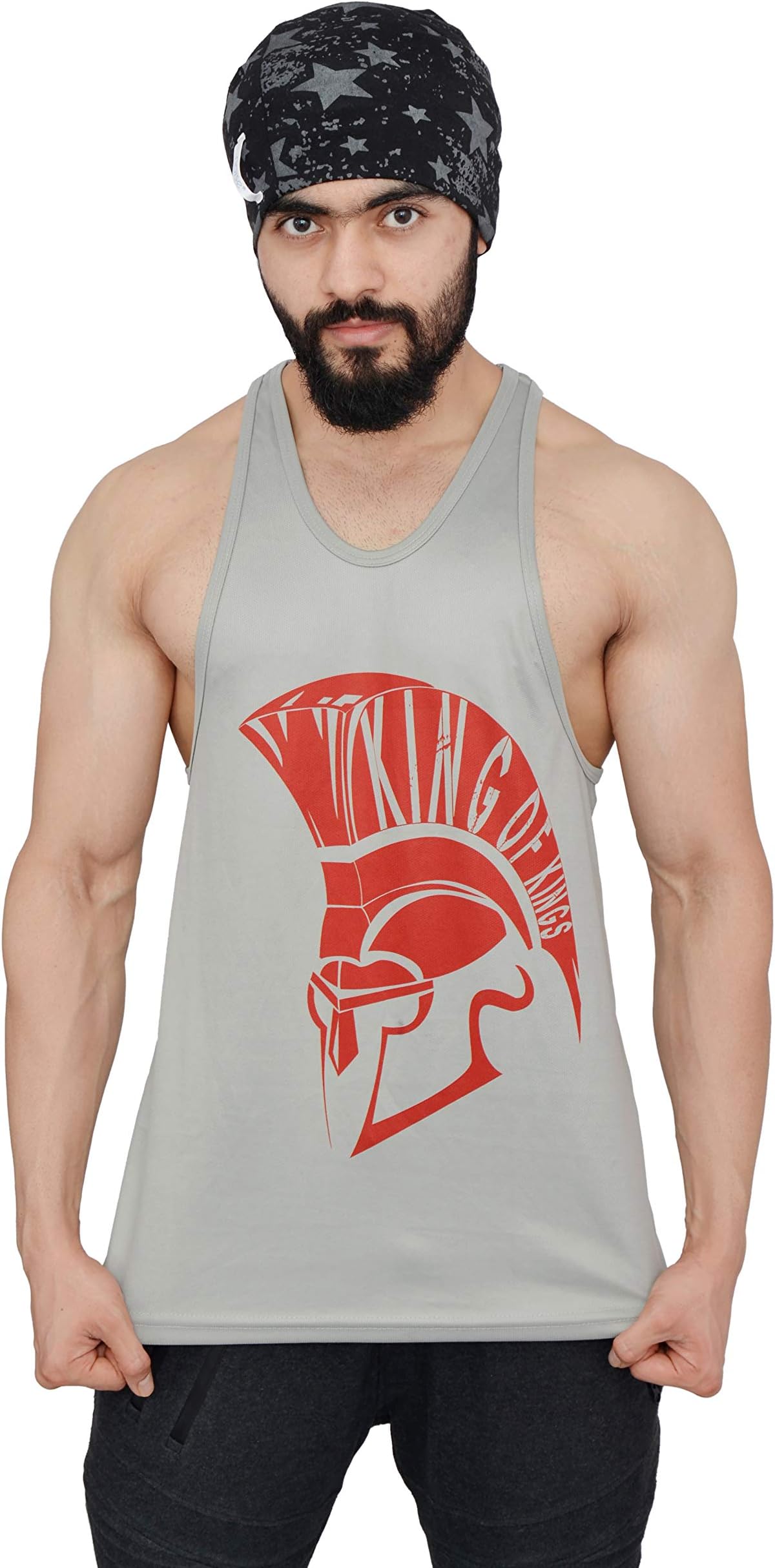 Men King of Kings Performance Regular Fit Sleeveless Athletic Wear Gym and Sports Vest