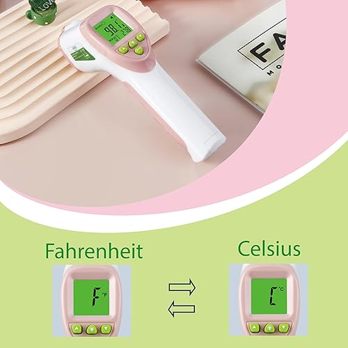 Miniatura 7 de Elate Termómetro de frente Termómetro de bebé para adultos, niños, bebés Infrarrojo digital sin contacto con alarma de fiebre Grado médico para