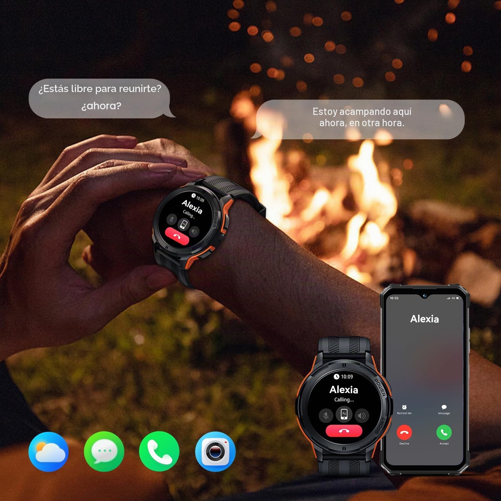 BT10 (Montre connectée - 1.43'') Black