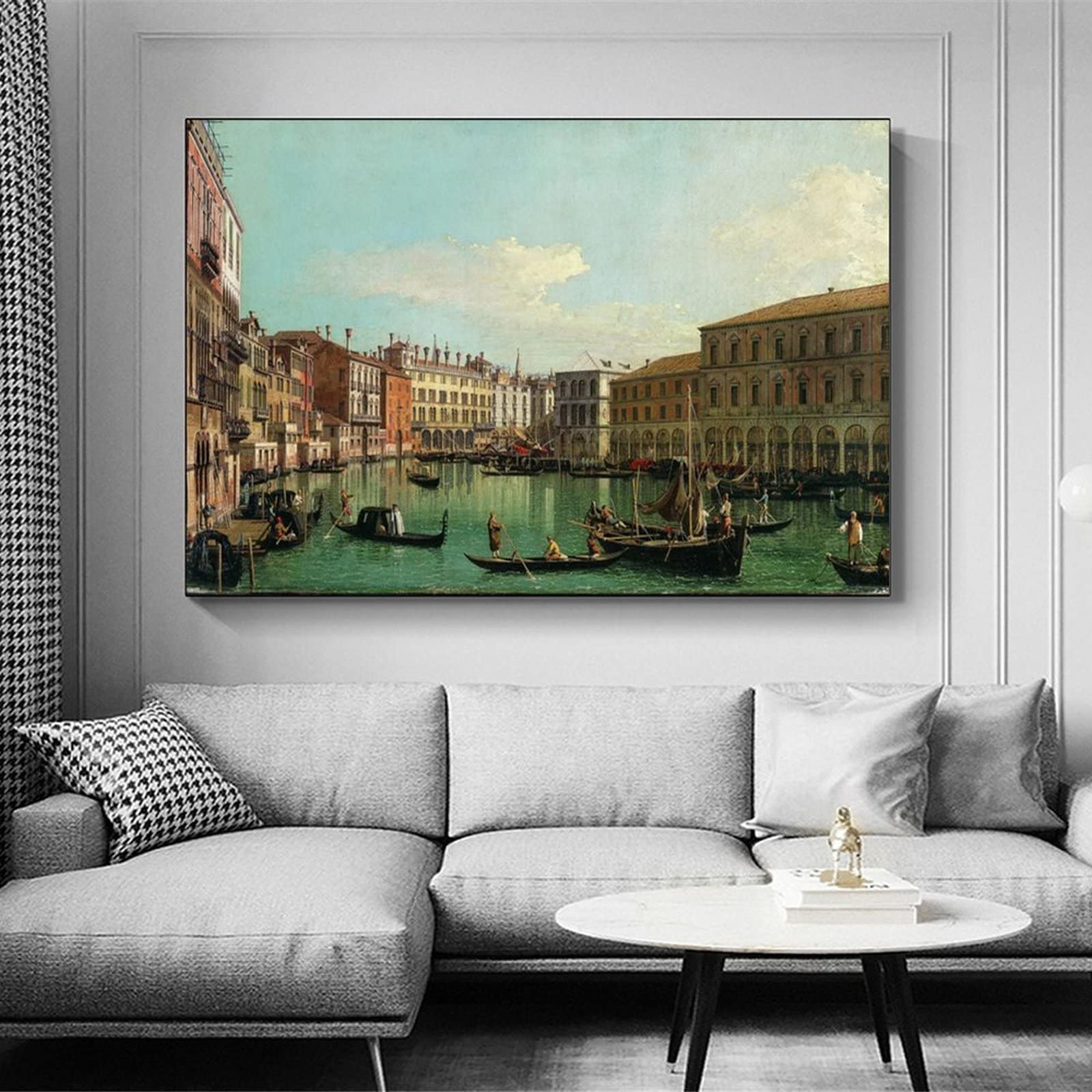 Amburgo Speicherstadt Canale Formato: 70 x 70 Effetto
