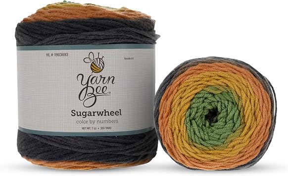 Yarn Bee 4 - Medium Yarn for Crocheting & Knitting Soft Yarn Skein 355 Yards of Acrylic Yarn for Crocheting Blankets, Hats, More Craft Supplies for Handcrafting, Color By Numbers