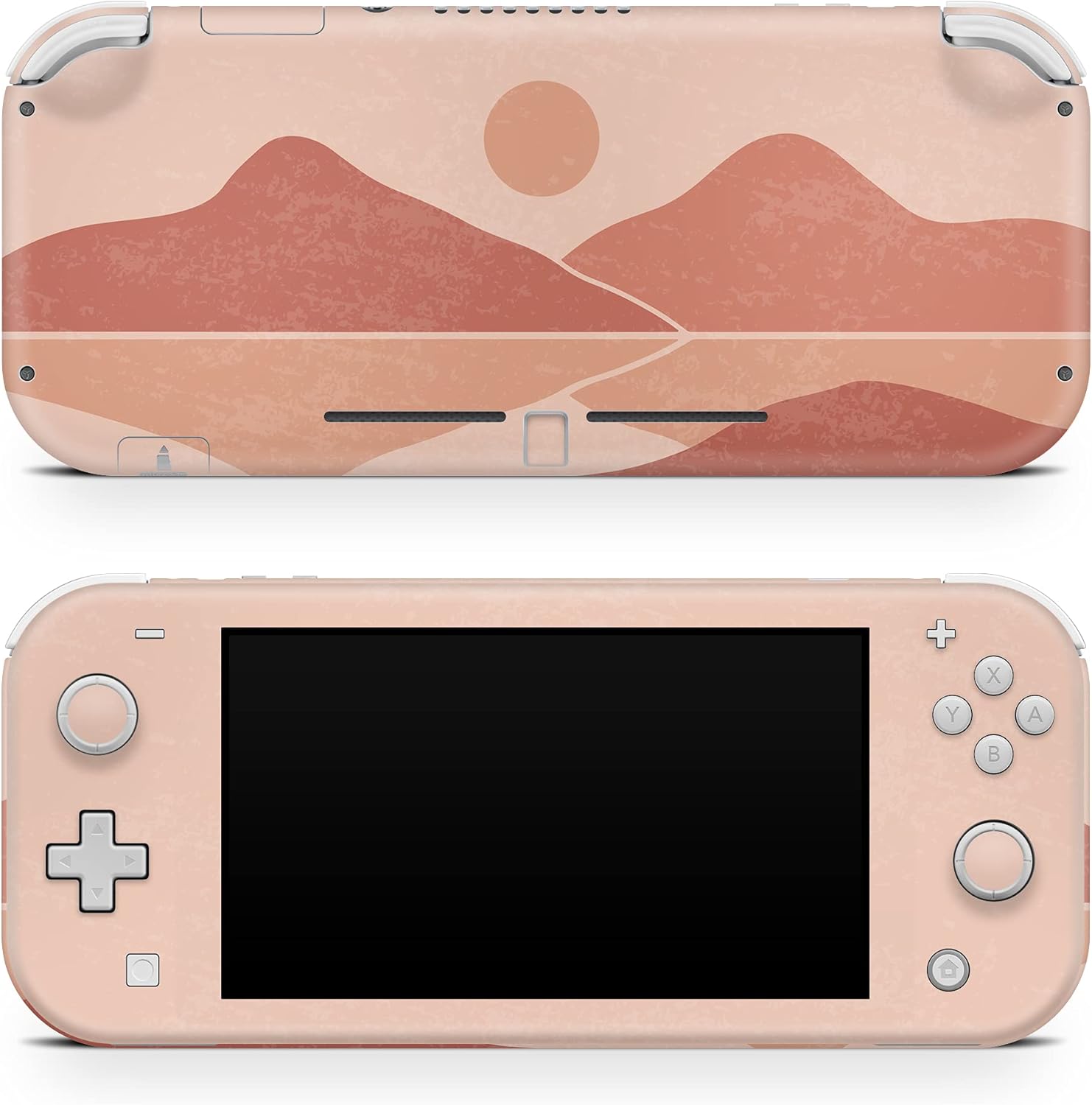 Tacky Design Mountain Landscapes Decal Compatible with Nintendo Switch Lite, Minimalistic Pastel Color Skin Wrap for Nintendo Switch Lite Cover, Premium Vinyl 3M Full Wrap Decal