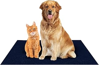 Waterproof Reusable Washable Pee Pads for Dogs (Medium, Dark Blue)
