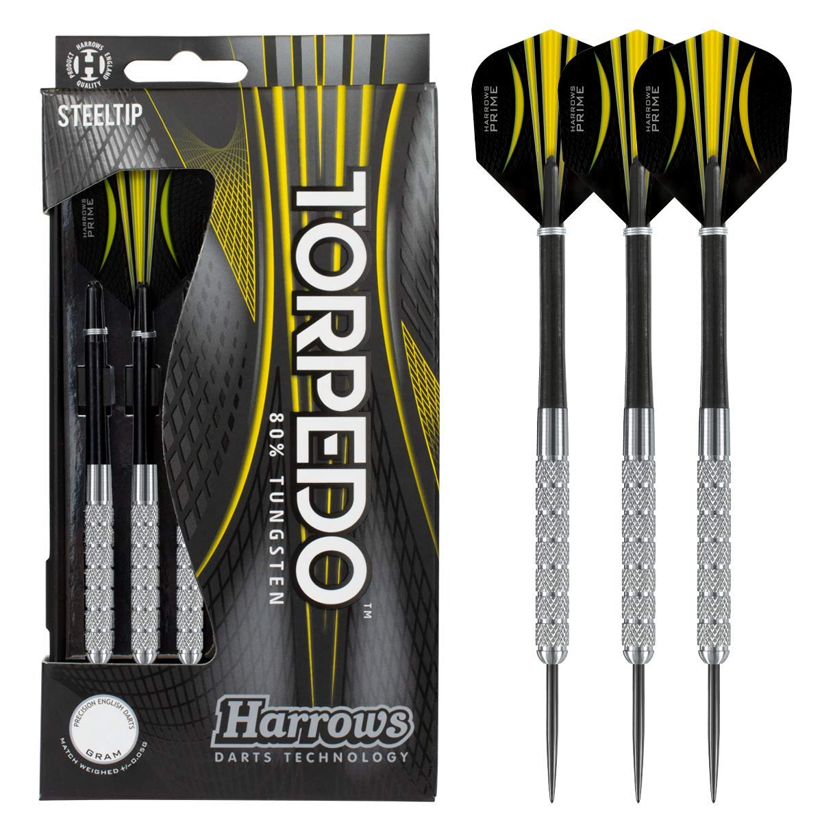 Harrows Torpedo Tungsten Steeltip Dart - Silver, 21g — image 1
