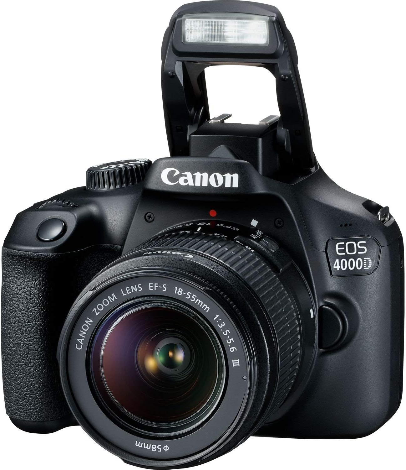Canon EOS 4000D + 18-55 DC + 75-300 DC Corpo della fotocamera SLR 18 MP 5184 x 3456 Pixel Nero