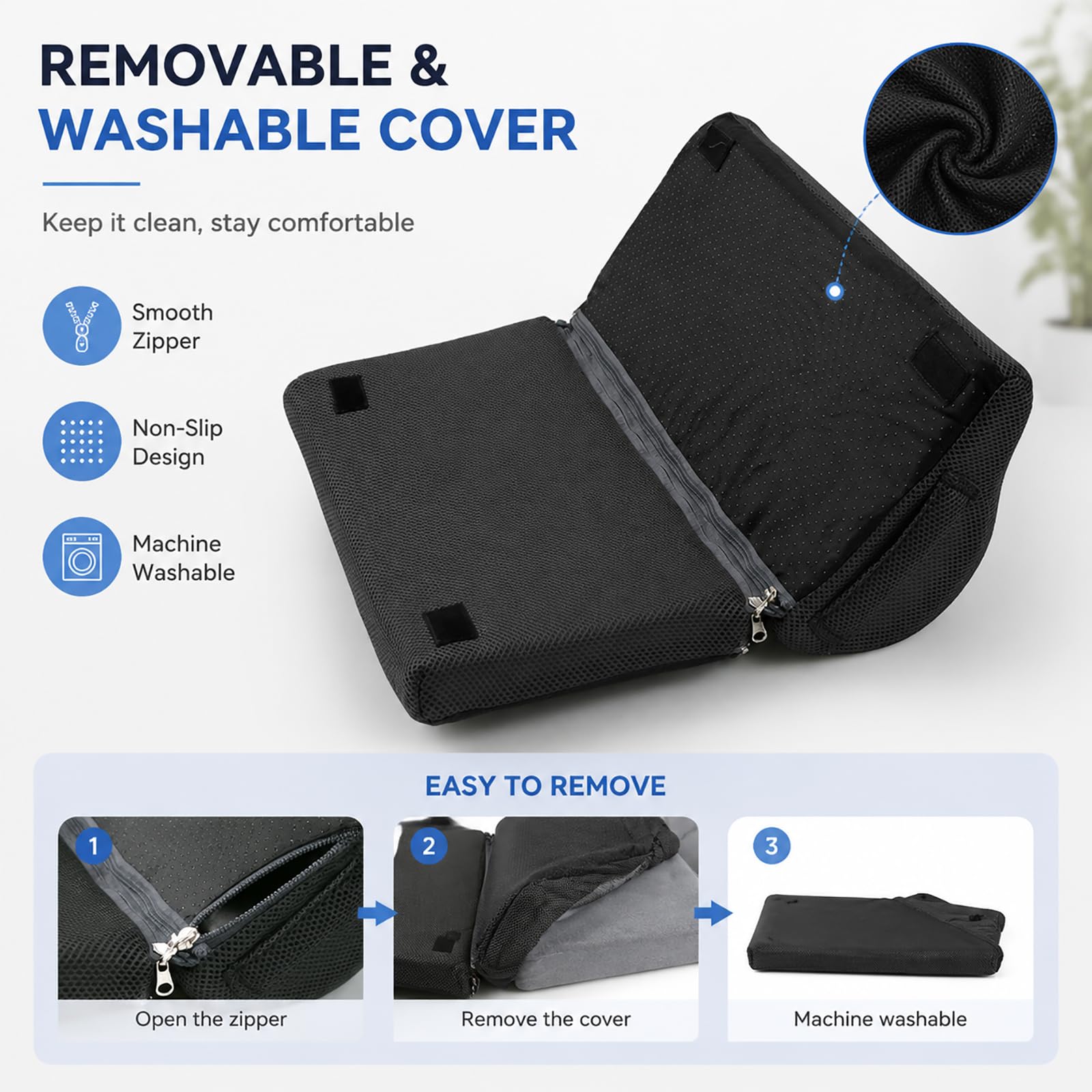 Reposapiés Oficina Ajustable para Debajo del Escritorio, Almohadilla Reposapiés con 2 Opciones de Altura para Uso en Casa y Oficina,Armada,45 * 22 * 13CM