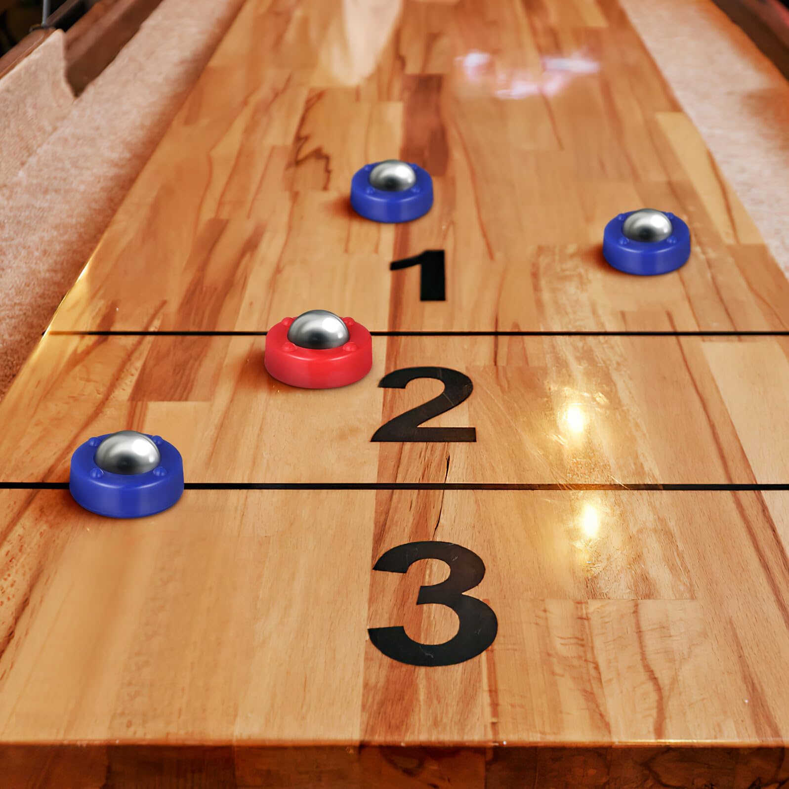 Alasum Set da 16 Palline Rotolanti per Giochi da Tavolo Shuffleboard, Leggere e Facili da Riporre, come Decorazioni Scuola per Bambini