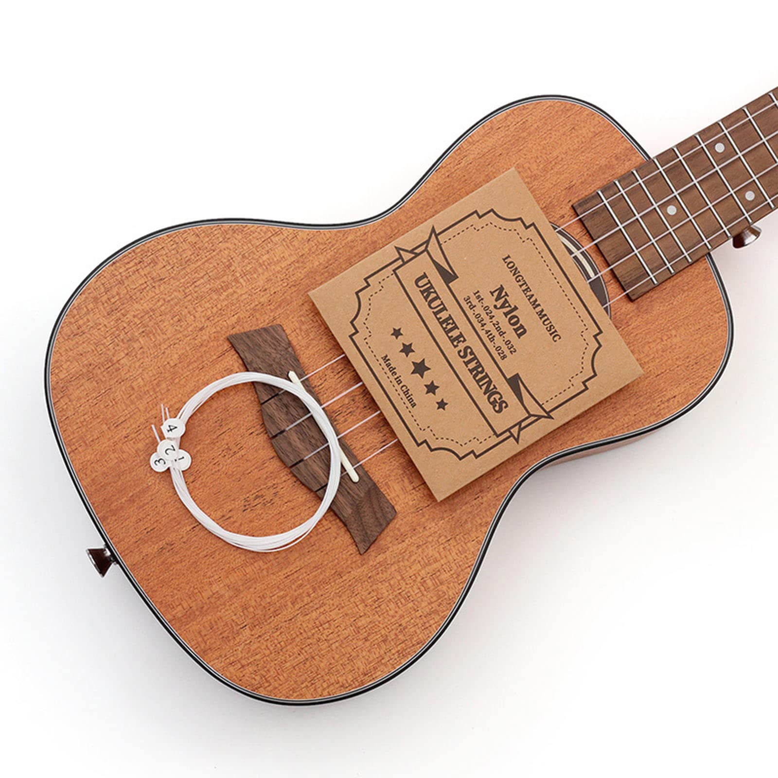 Ukulele Saiten Set 4 Stück Klar Nylon Saiten Ersatzteile Zubehör für Ukulele